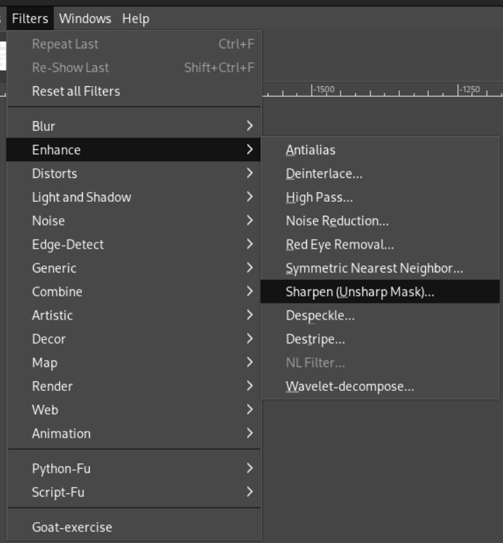 sharpen filter
